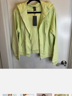 Savage X Fenty Lime Green Zip-Up Hoodie & Joggers Brand New Size Small